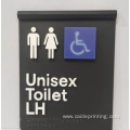 Personalized Led Metal Backlit Braille Toilet Signage